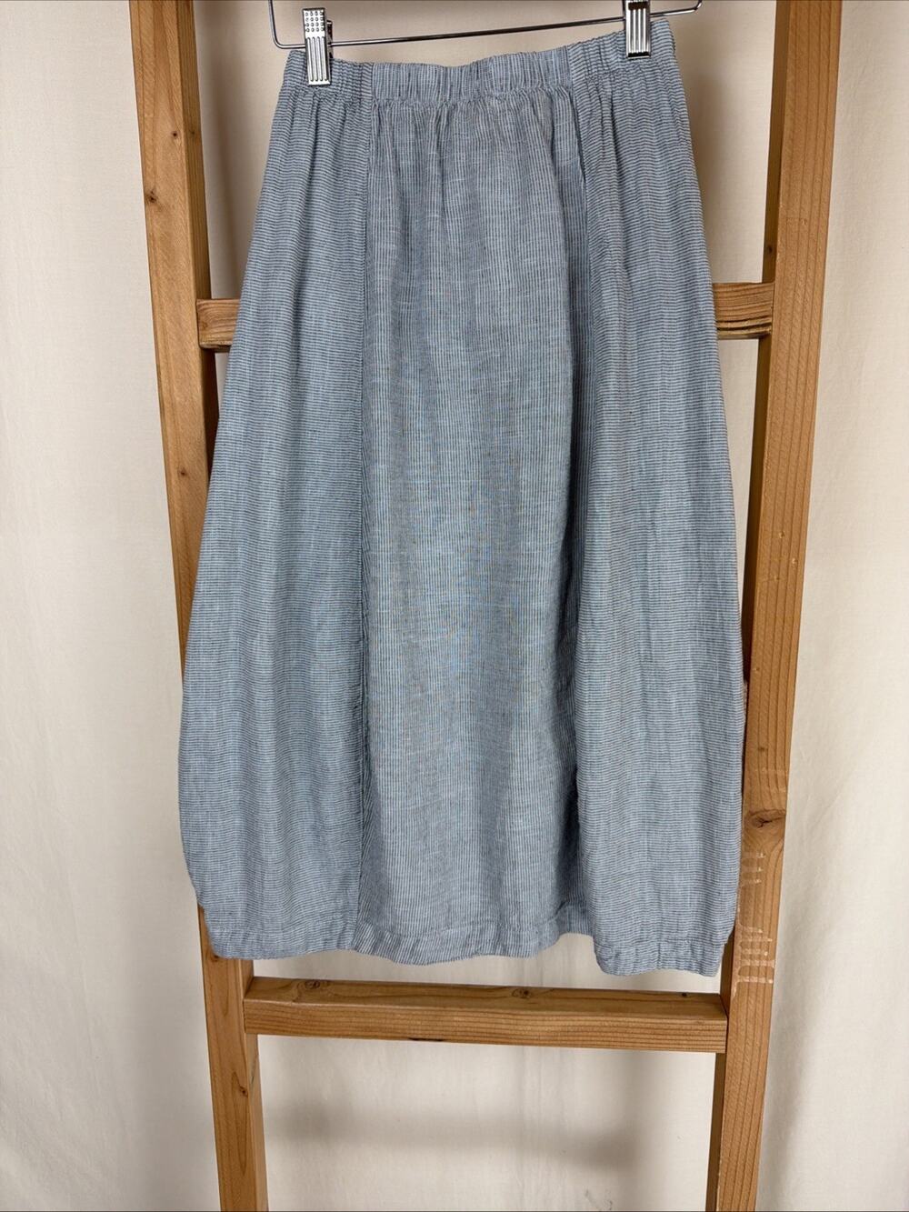 NWT Kleen Aquatic Stripped Linen Blend Bubble Skirt XS #0820
